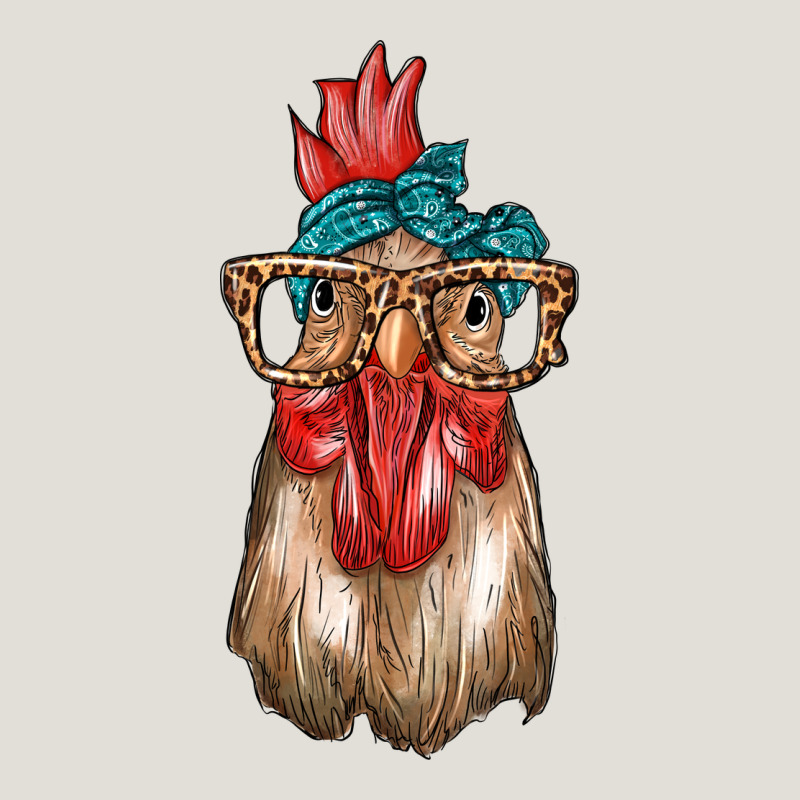Chicken With Bandana And Leopard Heavy Core Tee by texasbilliewilder | Teevron