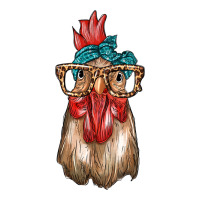chicken with bandana and leopard | Teevron