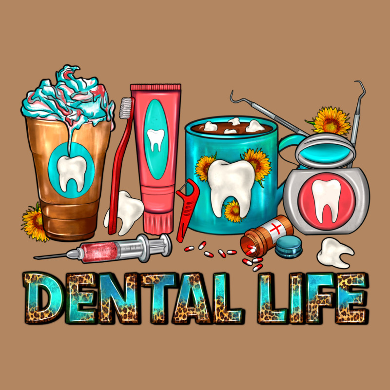 Dental Life Dentist Coffee Cups Long Sleeve Tee by FaDigitalArtStudio | Teevron