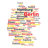 germany map silhouette towns cities flag berlin travel t shirt | Teevron