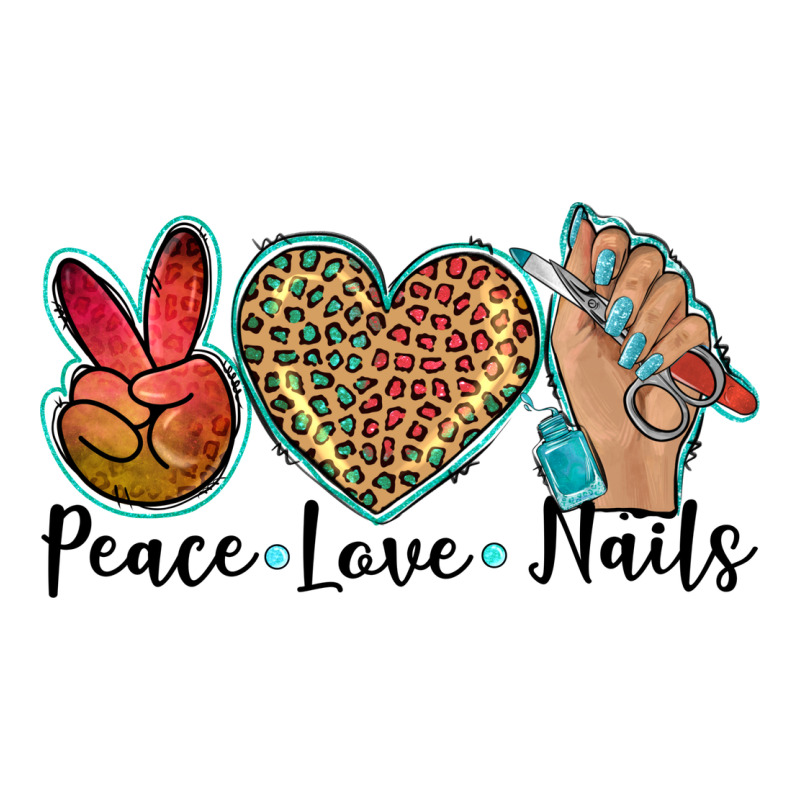 Peace Love Nails Zipper Hoodie by BarkalooDesign | Teevron