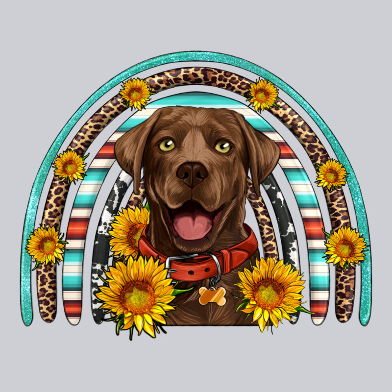 Chocolate Labrador Rainbow Heavyweight Sweatshirt by Artiststas | Teevron