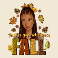Just A Girl Who Loves Fall Afro Woman Premium Tee | Teevron