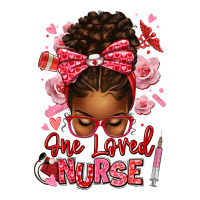 one loved nurse afro messy bun | Teevron