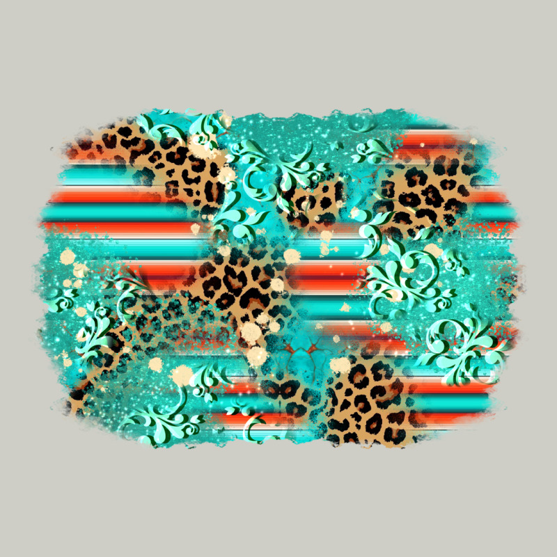 Leopard Turquoise Glitter Background Heavyweight Hoodie by AdoDesignShop | Teevron
