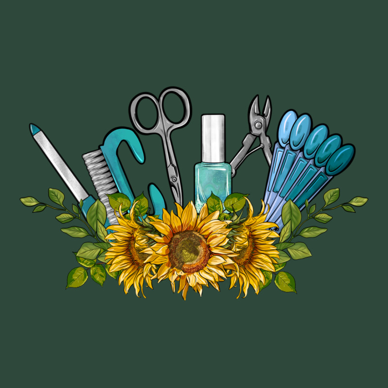 Nail Tools With Sunflower Zipper Hoodie by BarkalooDesign | Teevron