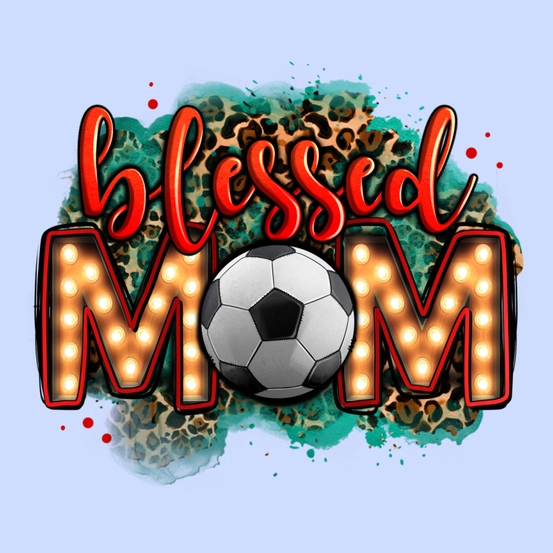 Blessed Soccer Mom Lightbulb Letters Urban Heavy Tee by OliviaCreatesArt | Teevron