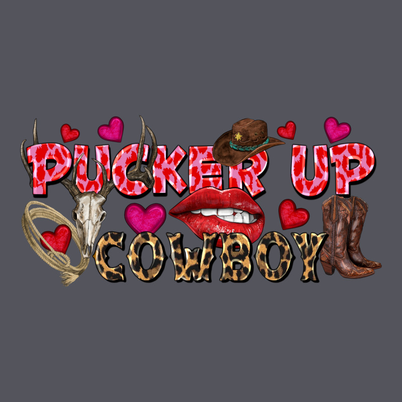 Pucker Up Cowboy Valentine's Day Vintage Hoodie by FaDigitalArtStudio | Teevron