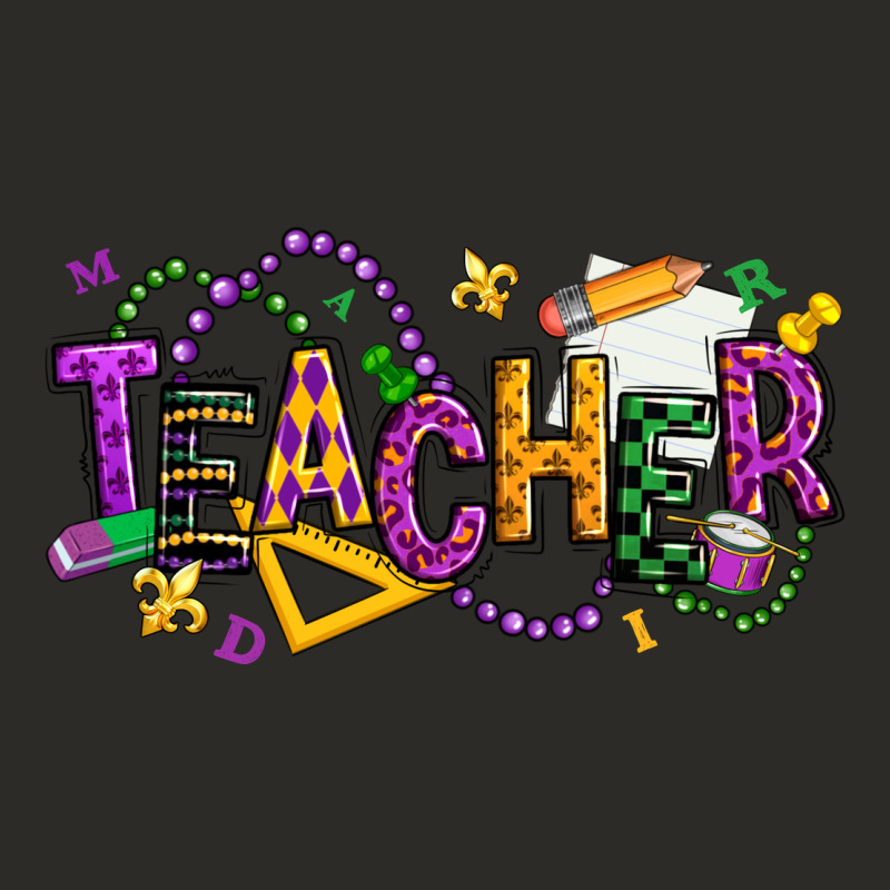 Mardi Gras Teacher Heavy Core Tee by texasbilliewilder | Teevron