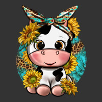 cute cow with sunflower and leopard | Teevron