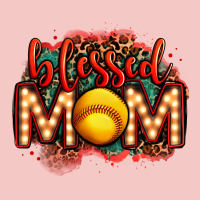 Blessed Softball Mom Lightbulb Letters Urban Heavy Tee | Teevron