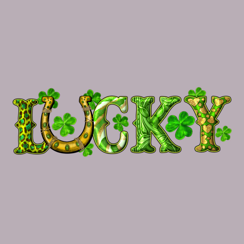 St. Patrick's Day Lucky With Clovers And Horseshoe Vintage Tee by RanaPortraitStore | Teevron