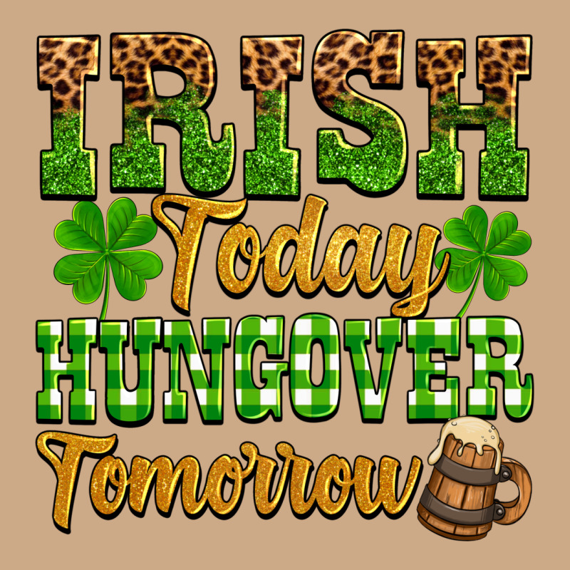 St. Patrick's Irish Today Hungover Tomorrow Vintage Hoodie by OliviaCreatesArt | Teevron