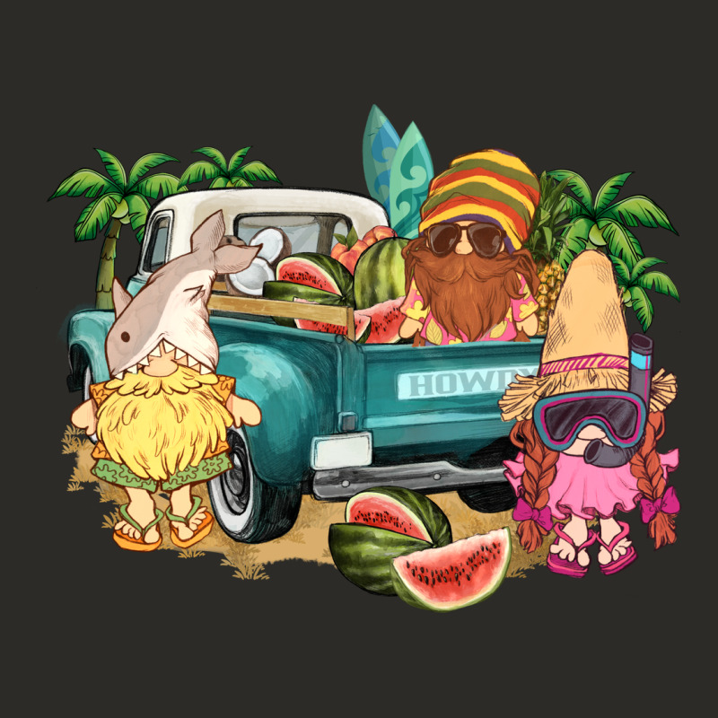 Summer Gnomies Truck Heavy Core Tee by NancyCooperArtShop | Teevron