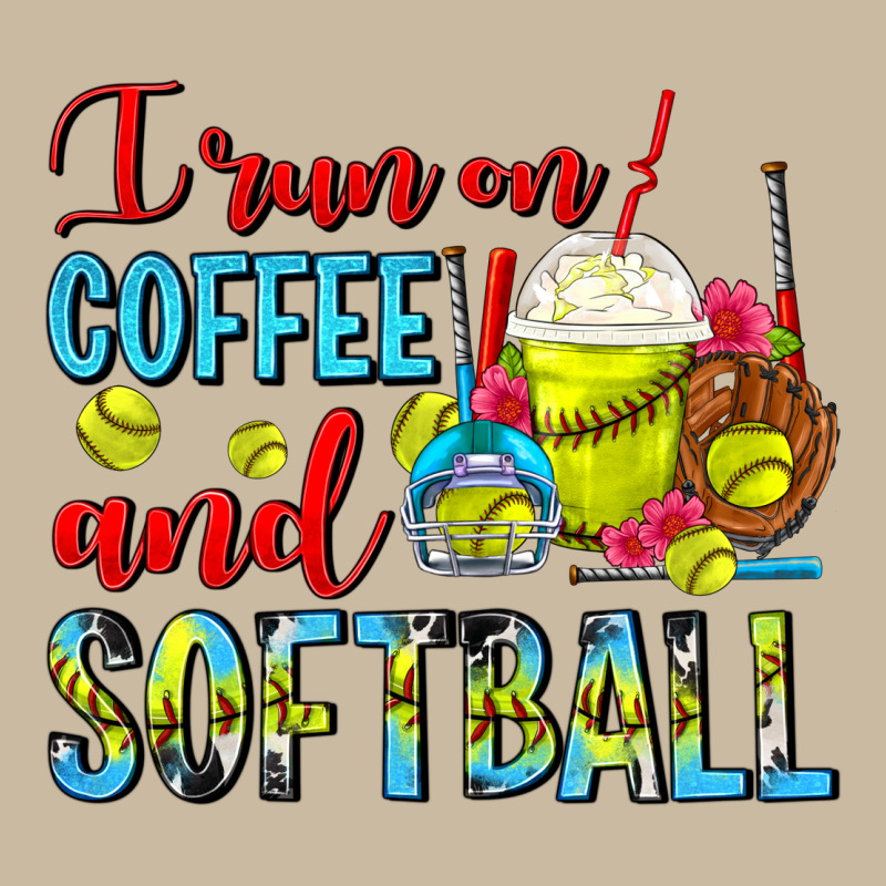 I Run On Coffee And Softball Frappe Long Sleeve Tee by FaDigitalArtStudio | Teevron
