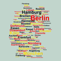 Germany Map Silhouette Towns Cities Flag Berlin Travel T Shirt Zipper Hoodie | Teevron