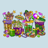 Mardi Gras Coffee Cups Ladies Tee | Teevron