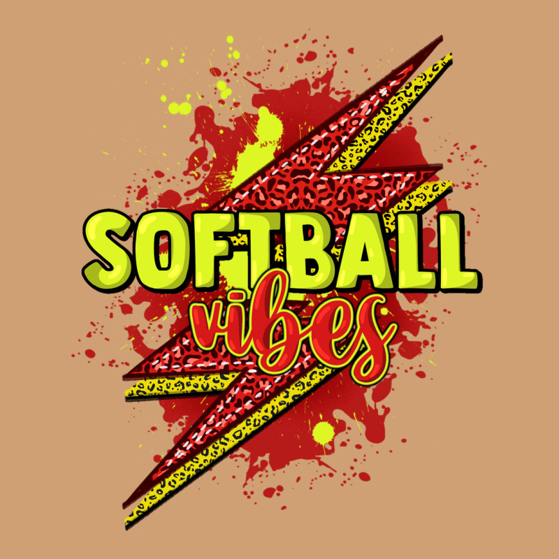 Softball Vibes Lightning Bolt Vintage Tee by HowdyJamesFarm | Teevron