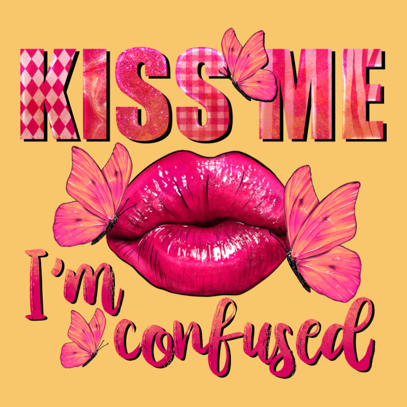Kiss Me I'm So Confused Valentine's Day Vintage Hoodie by FaDigitalArtStudio | Teevron