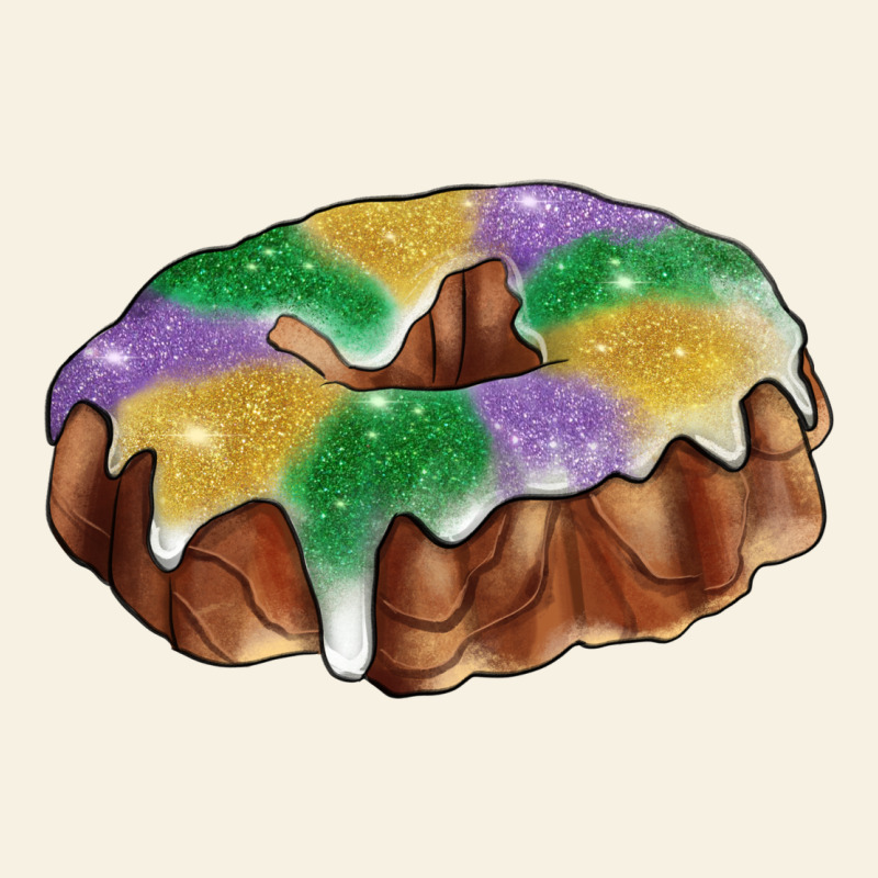 Mardi Gras King Cake Vintage Tee by RanaPortraitStore | Teevron