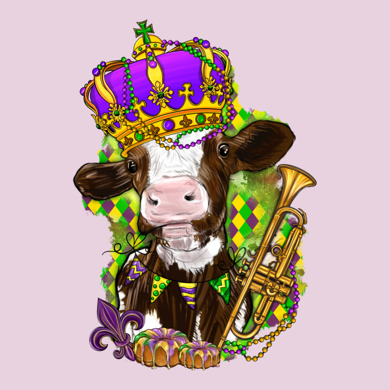 Mardi Gras Cow Ladies Tee by HowdyJamesFarm | Teevron