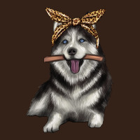 Alaskan Husky With Bandeau Heavy Core Tee | Teevron