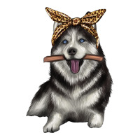alaskan husky with bandeau | Teevron