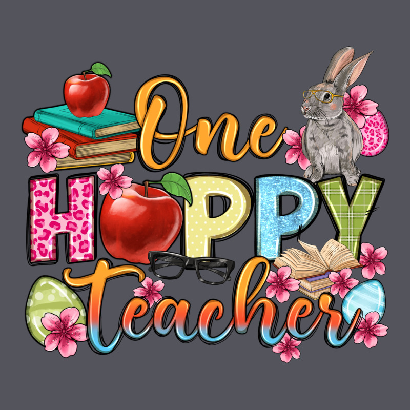 Easter Day One Hoppy Teacher Vintage Hoodie by OliviaCreatesArt | Teevron