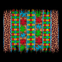 Autism Awareness Leopard Puzzle Brush Stroke Heavyweight Sweatshirt | Teevron