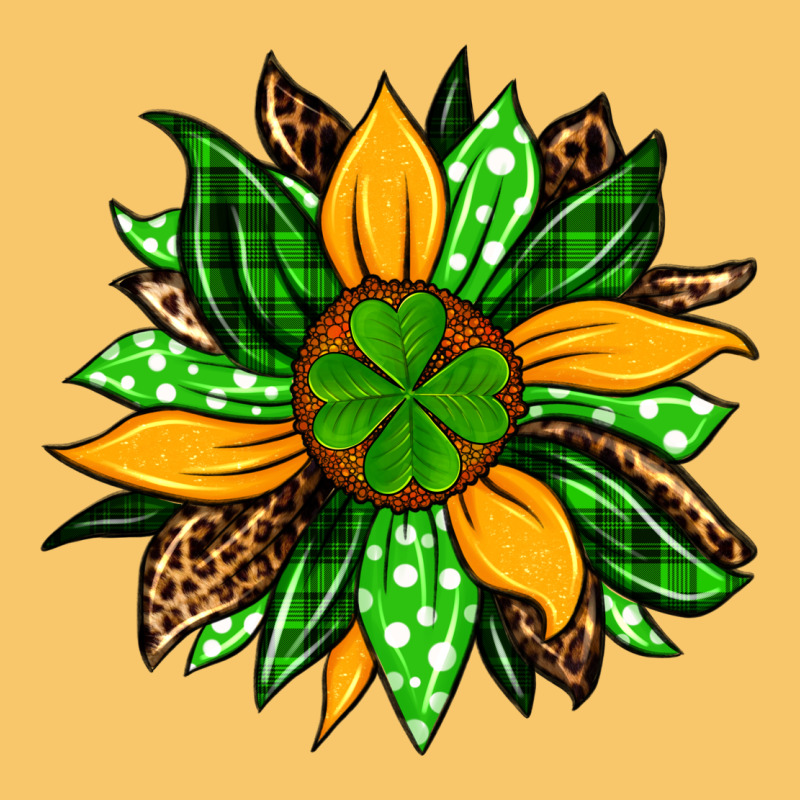 St. Patrick's Sunflower Vintage Hoodie by OliviaCreatesArt | Teevron
