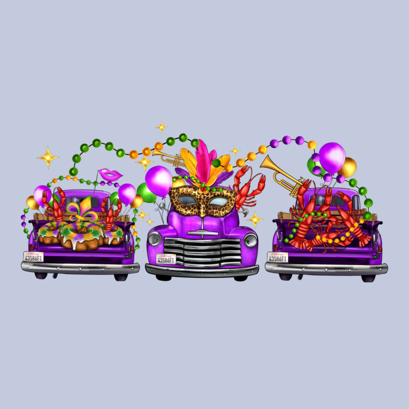 Mardi Gras Farm Trucks Long Sleeve Tee by FaDigitalArtStudio | Teevron