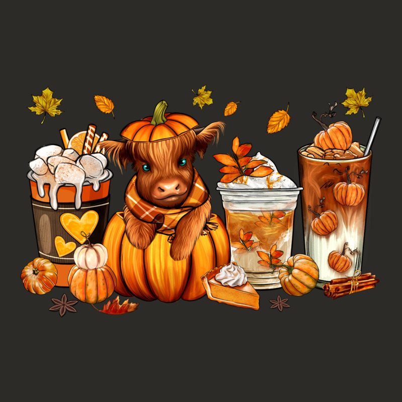 Fall Autumn Cow Pumpkin Coffee Cups Heavy Core Tee by RanaPortraitStore | Teevron