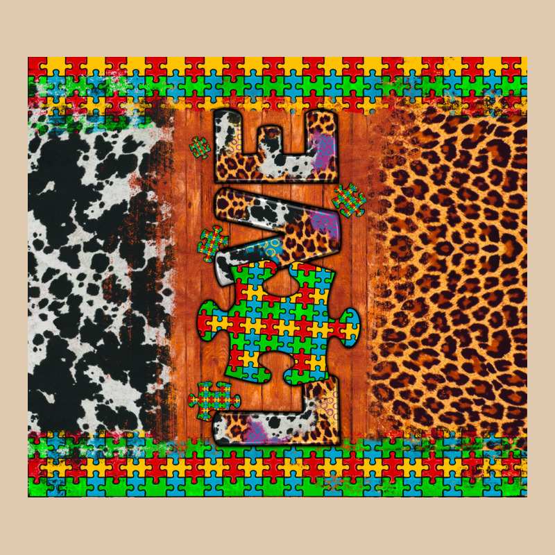 Love Autism Awareness Leopard Cowhide Heavyweight Sweatshirt by Artiststas | Teevron