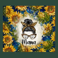 Sunflowers Messy Bun Mama Zipper Hoodie | Teevron