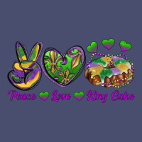 Peace Love Mardi Gras King Cake Vintage Tee | Teevron