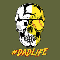 Dad Life Sugar Skull For Soccer Softball Halloween Costume Classic Tee | Teevron
