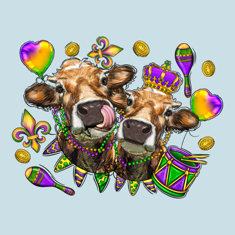 Mardi Gras Heifers Ladies Tee by HowdyJamesFarm | Teevron