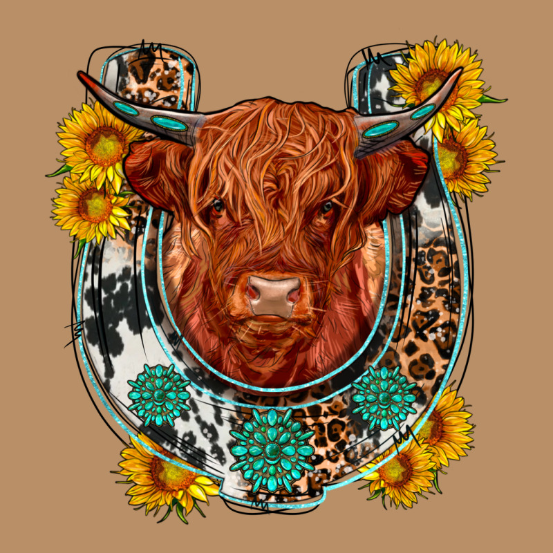 Western Leopard Cowhide Cow Horseshoe Vintage Hoodie by OliviaCreatesArt | Teevron