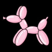 Balloon Dog Pink Urban Heavy Tee | Teevron