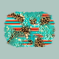 Leopard Turquoise Glitter Background Premium Sweatshirt | Teevron