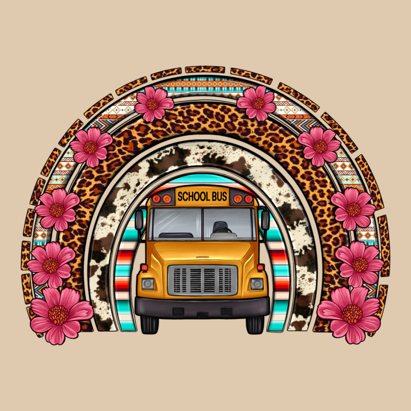 School Bus Leopard Cowhide Rainbow Heavyweight Sweatshirt by Artiststas | Teevron