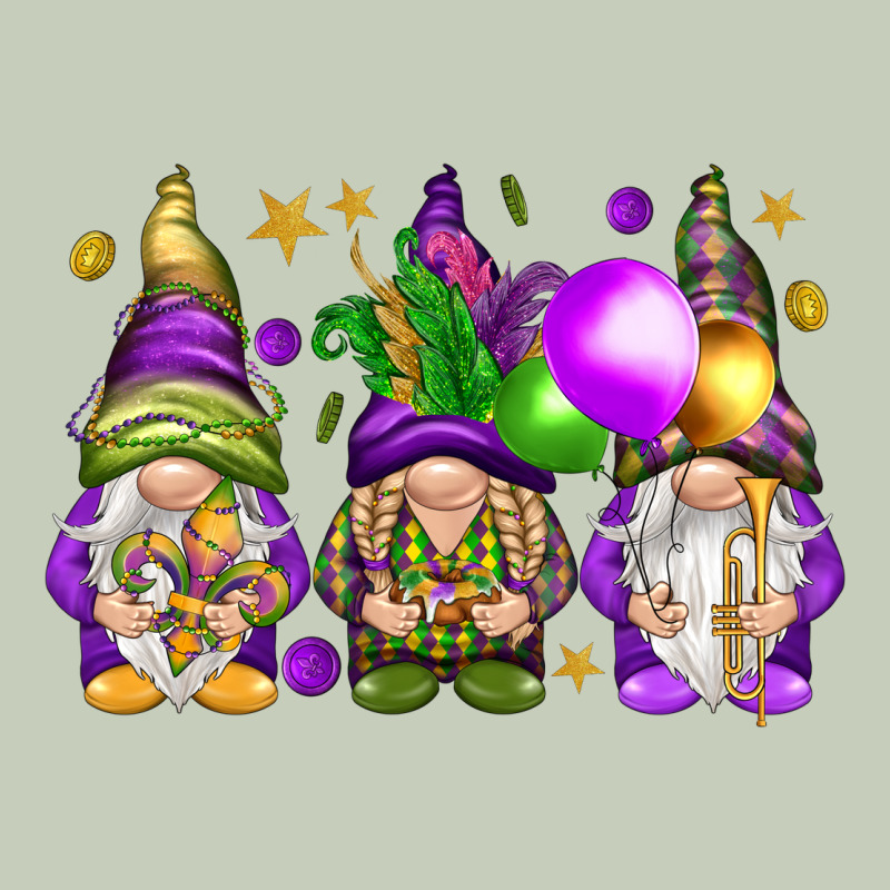 Mardi Gras Gnomies With Elements Ladies Tee by HowdyJamesFarm | Teevron
