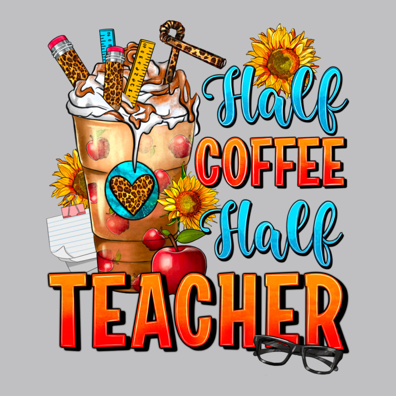 Half Coffee Half Teacher Long Sleeve Tee by FaDigitalArtStudio | Teevron