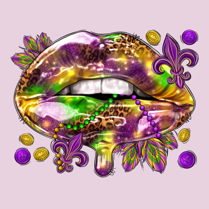 Mardi Gras Lips Ladies Tee by HowdyJamesFarm | Teevron