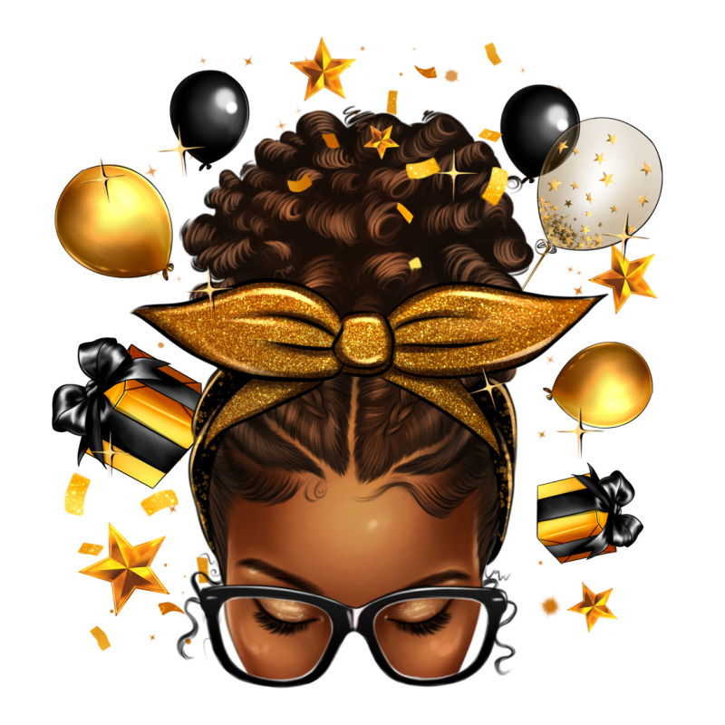 New Year's Eve Afro Messy Bun Premium Tee by texasbilliewilder | Teevron