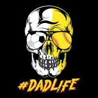 Dad Life Sugar Skull For Soccer Softball Halloween Costume Premium Tee | Teevron