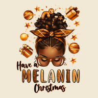 Have A Melanin Christmas Afro Messy Bun Premium Tee | Teevron