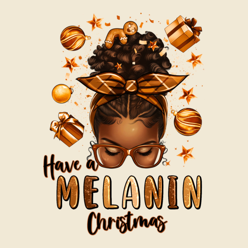 Have A Melanin Christmas Afro Messy Bun Premium Tee by texasbilliewilder | Teevron