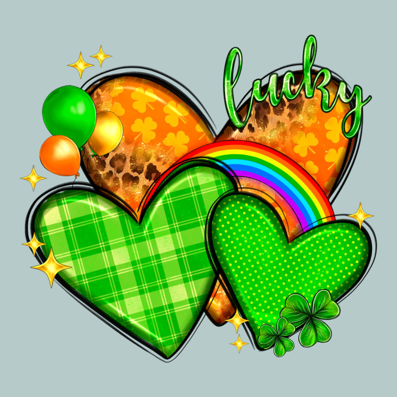 St Patricks Day Hearts Png Heavy Core Tee by NancyCooperArtShop | Teevron