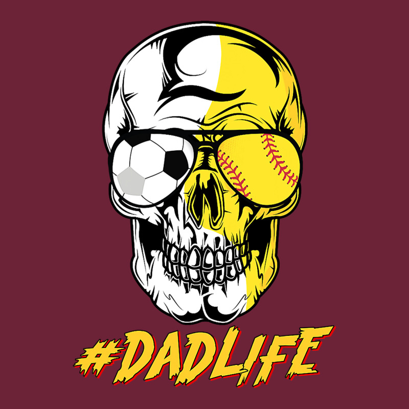 Dad Life Sugar Skull For Soccer Softball Halloween Costume Long Sleeve Tee by maiPhamDesign | Teevron